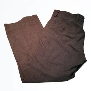 Eddie Bauer Vashon Fit Mid Rise Gray Straight Leg Dress Pants Size 14 Waist 36